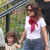 Salma Hayek et sa fille Valentina à Miami le 15 octobre 2011