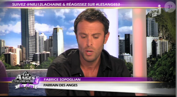 Fabrice Sopoglian sur le plateau des Anges de la télé-réalité - Le Mag le lundi 17 octobre 2011 sur NRJ 12