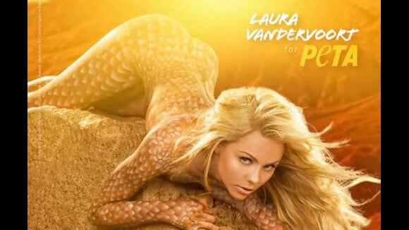 Laura Vandervoort, star de Smallville, pose nue et se mue en lézard sexy