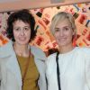 Valérie Bonneton et Judith Godrèche à l'inauguration de l'Atelier Barbie à l'Espace Basfroi le mercredi 19 octobre à Paris