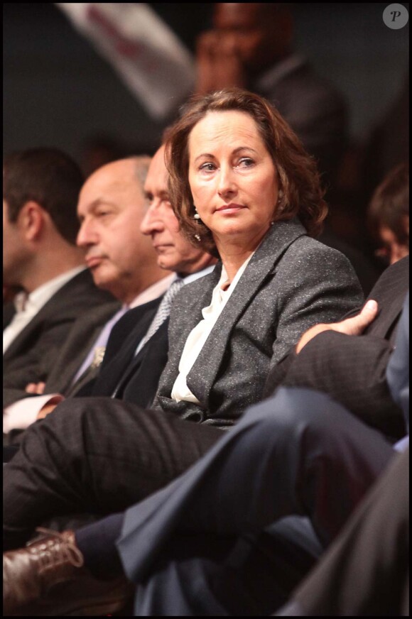Ségolène Royal pour l'investiture de François Hollande, candidat de la gauche à la présidentielle, à Paris, le 22 octobre 2011.
