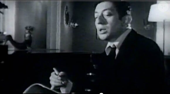 Serge Gainsbourg dans le clip L'Eau à la bouche (1960)