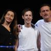 Jean-Paul Rouve, Jacques de Cande et Anne Brochet lors du filage de la pièce Youri le 31 août 2011