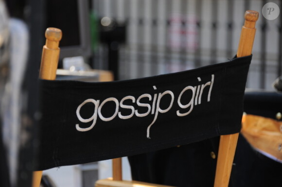 Le tournage de Gossip Girl dans l'Upper East Side à New York le 25 octobre 2011