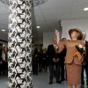 La reine Beatrix à l'inauguration du nouveau complexe scolaire de Baarn, aux Pays-Bas, le 25 octobre 2011.