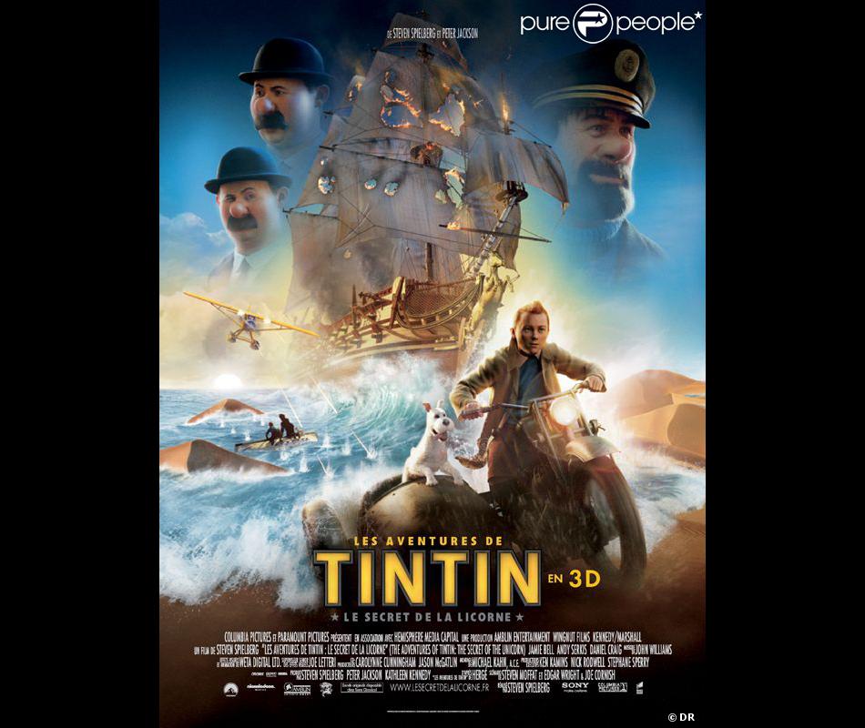 L Affiche Du Film Les Aventures De Tintin Le Secret De La