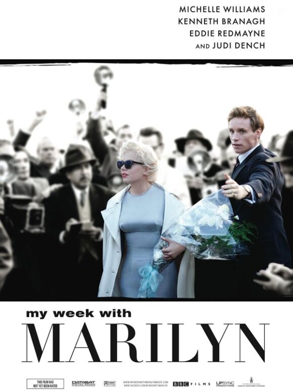 Michelle Williams dans l'affiche du film My Week With Marilyn 
