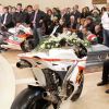 Le dernier hommage rendu par ses proches à Marco Simoncelli lors de l'enterrement le 27 octobre 2011 à Coriano