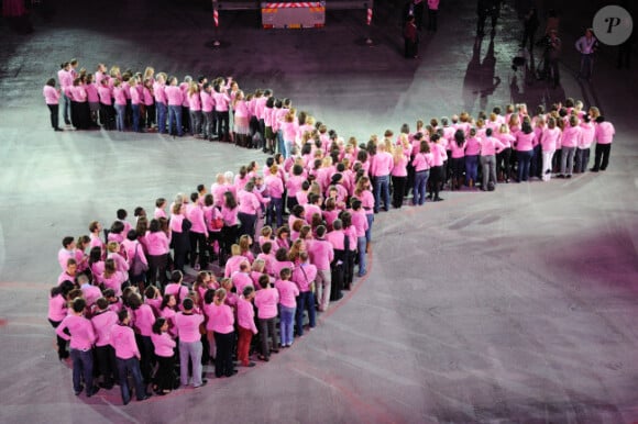 La soirée Pink Ribbon, un évènement pour la lutte contre le cancer du sein, au Grand Palais le 29 octobre 2011 à Paris
 
 