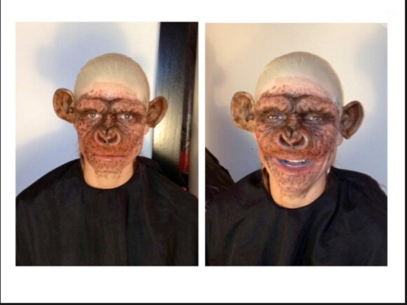 Heidi s'est prise en photo pendant les phases de transformation en singe. Incroyable !