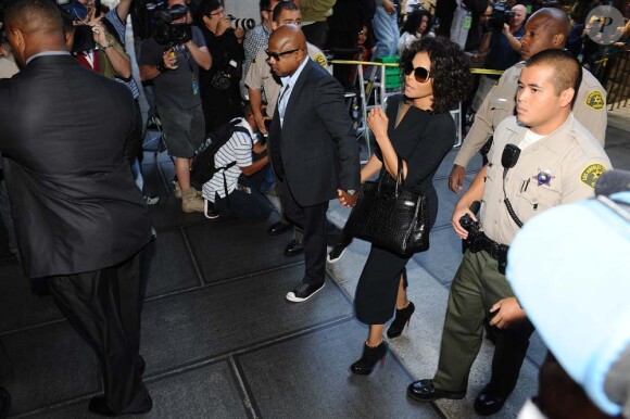 Janet Jackson arrive au procès du Dr. Murray à Los Angeles, le 27 septembre 2011.
