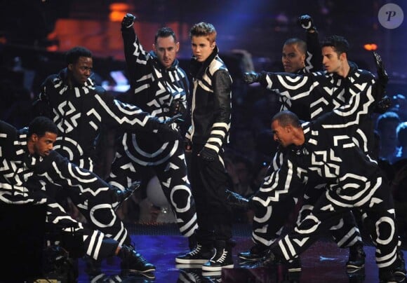 Justin Bieber aux MTV Europe Music Awards, à Belfast, le 6 novembre 2011.