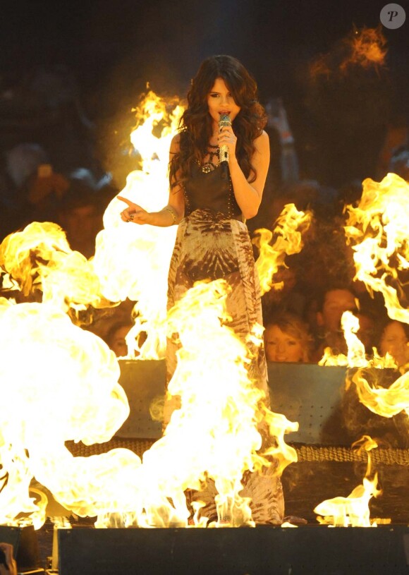 Selena Gomez aux MTV Europe Music Awards, à Belfast, le 6 novembre 2011.