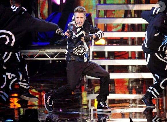 Justin Bieber aux MTV Europe Music Awards, à Belfast, le 6 novembre 2011.