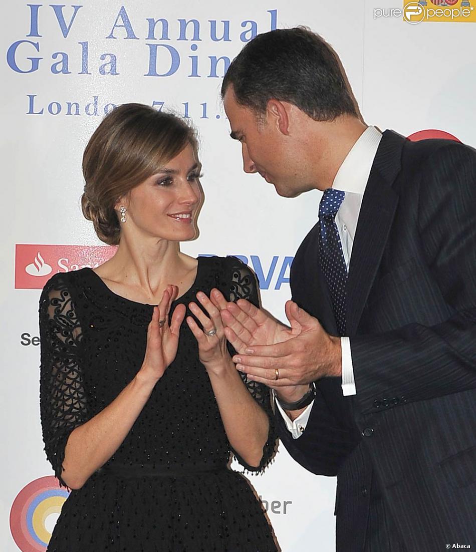 Letizia Et Felipe D Espagne Sont A Londres Ils Assistent A L Anniversaire De La Chambre De Commerce Espagnole En Grande Bretagne 7 Novembre 2011 Purepeople