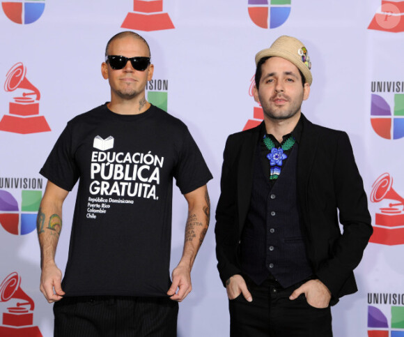 Le groupe Calle 13 assiste à la soirée des Latin Grammy Awards, le jeudi 10 novembre 2011 à Las Vegas.