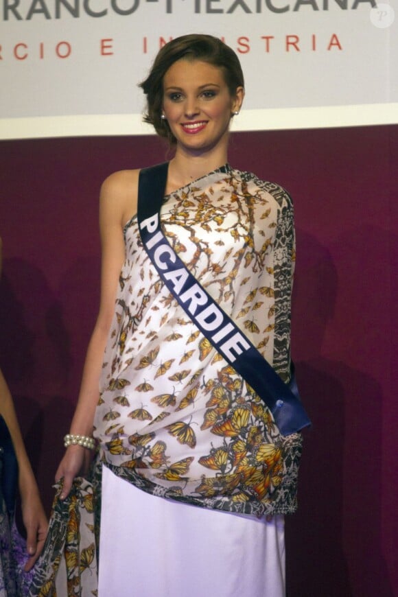 Anaïs Merle, Miss Picardie, lors de la Nuit Miss France, à Mexico. Le 10 novembre 2011