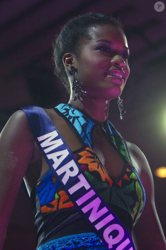 Charlène Civault (Miss Martinique) lors de la Nuit Miss France, à Mexico. Le 10 novembre 2011