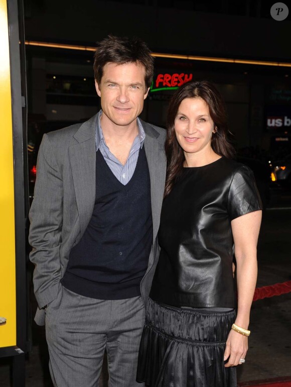 Jason Bateman et son épouse Amanda Anka, à Los Angeles, le 14 mars 2011.