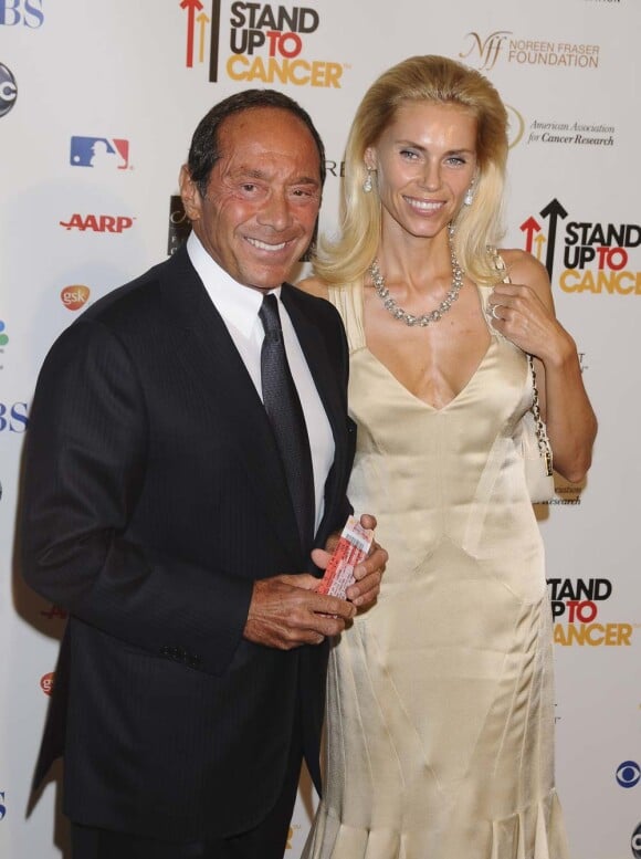 Paul Anka et son ex-femme Anna Aberg, à Los Angeles, le 5 septembre 2008.