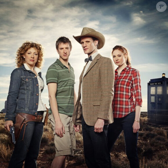 Matt Smith et son équipe dans Doctor Who.