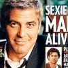 George Clooney élu par deux fois Homme le plus sexy, en 1997 (gauche) et 2006 (droite).