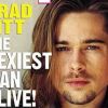 Brad Pitt élu par deux fois Homme le plus sexy par le magazine People, en 2000 (gauche) et en 1995 (droite).