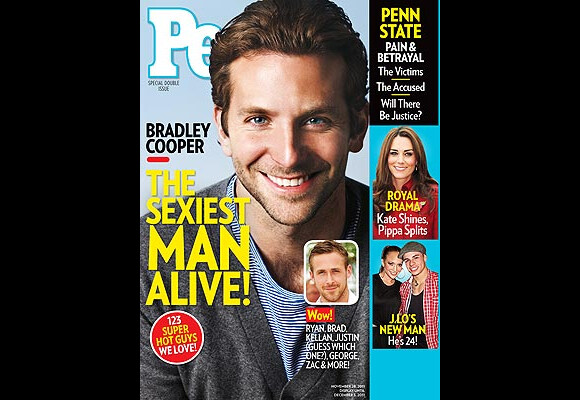 Bradley Cooper est l'homme le plus sexy du monde en 2011 selon le magazine People.