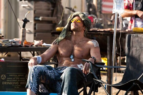 Bradley Cooper se fait bronzer dans L'Agence tous risques, en 2010.