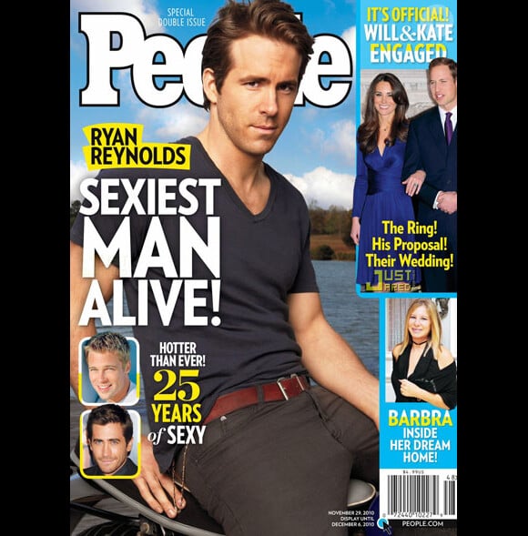 Ryan Reynolds était est l'homme le plus sexy du monde en 2010 selon le magazine People.