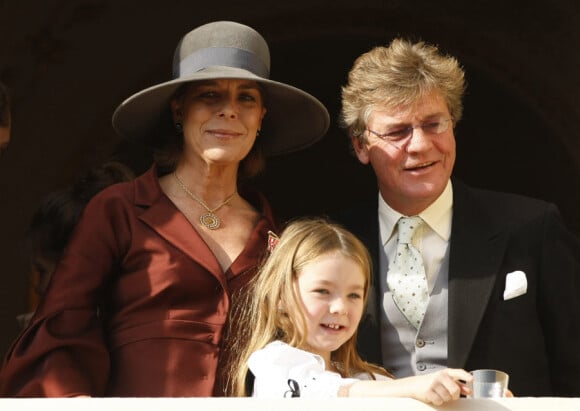 Princesse Alexandra de Hanovre avec son père Ernst August et sa mère Caroline de Monaco lors de la fête nationale monégasque le 19 novembre 2007