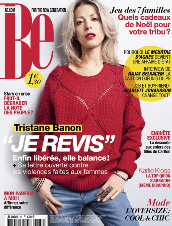 Tristane Banon en couverture de Be, le 25 novembre 2011.