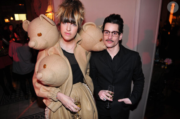 Daphné Bürki et Gunther Love lors de la soirée anniversaire du magazine BE, au Trianon, le 9 mars 2011