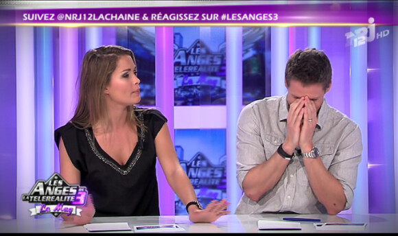 Matthieu Delormeau et Jeny Priez sur le plateau des Anges de la télé - Le Mag le jeudi 24 novembre 2011 sur NRJ 12