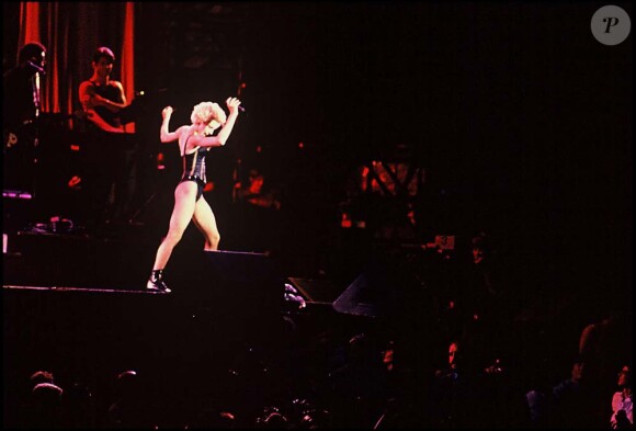Madonna, Who's That Girl Tour, au Parc de Seaux à Paris, le 30 août 1987.