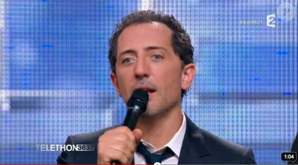 Gad Elmaleh lors du Téléthon 2011, diffusé sur les chaînes du groupe France Télévisions