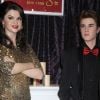 Les figures de cire de Justin Bieber et Selena Gomez au musée new yorkais Madame Tussauds. 