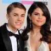 Justin Bieber et Selena Gomez à Los Angeles, le 20 novembre 2011.
