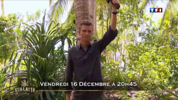 Denis Brogniart lors de la grande finale de Koh Lanta, vendredi 16 décembre 2011 sur TF1