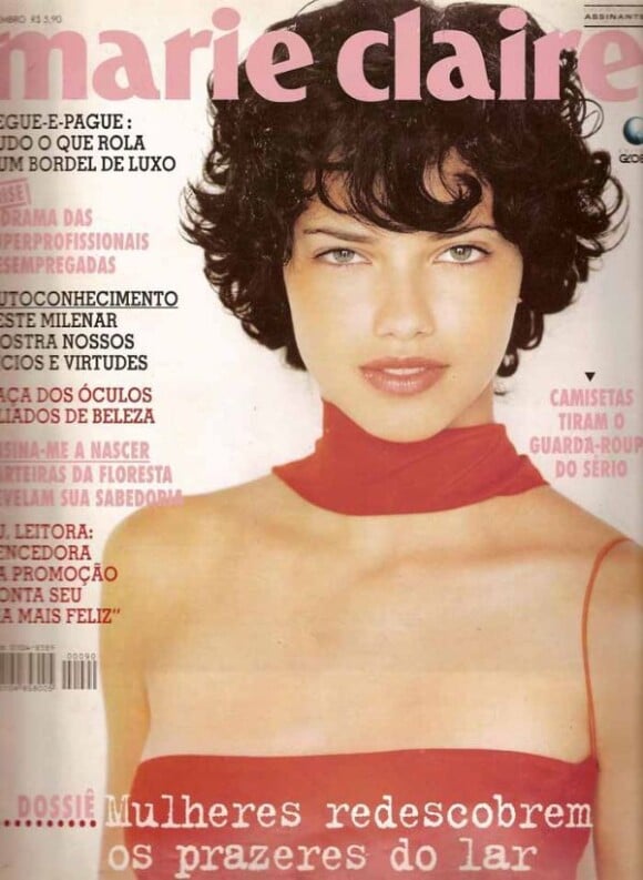 Septembre 1998 : c'est une Adriana Lima presque méconnaissable qui faisait la Une du magazine Marie Claire.