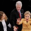 Bill Clinton, Hillary et leur fille Chelsea à New York, le 5 février 2008.