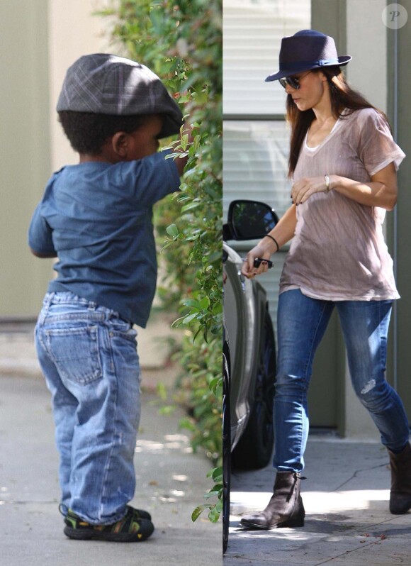 Sandra Bullock et son craquant fils Louis en Octobre 2011