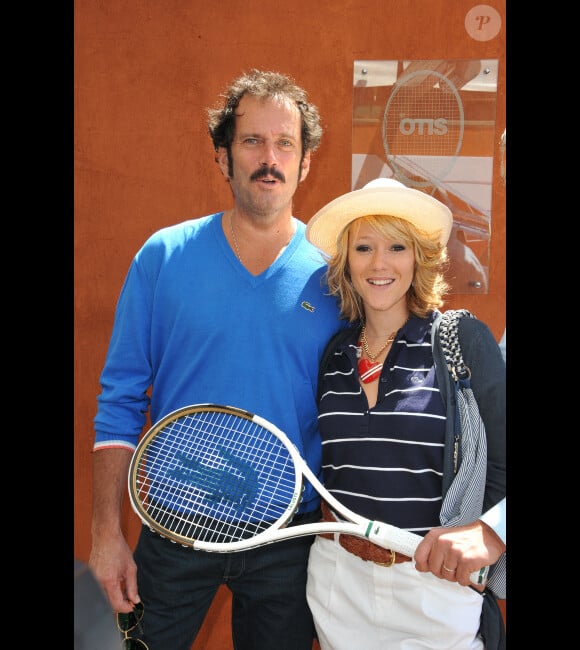 Christian Vadim et sa compagne Julia en juin 2011 à Roland Garros