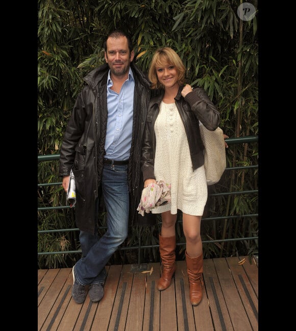 Christian Vadim et sa compagne Julia à Roland Garros en 2008