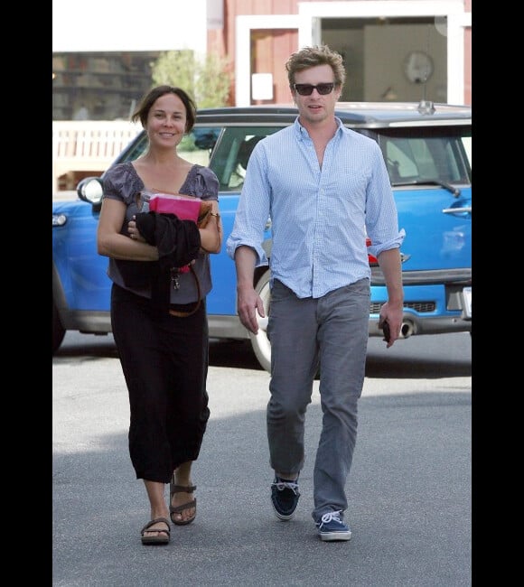 Simon Baker et sa femme Rebecca Rigg à Los Angeles, en janvier 2011