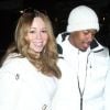 Mariah Carey et Nick Cannon sortent leurs jumeaux Monroe et Moroccan, à Aspen, pour le réveillon du 31 décembre 2011