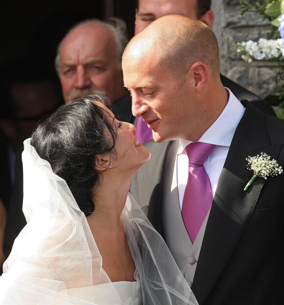 Andrea Corr lors de son mariage en 2009