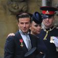 David Beckham et sa femme Victoria en avril 2011