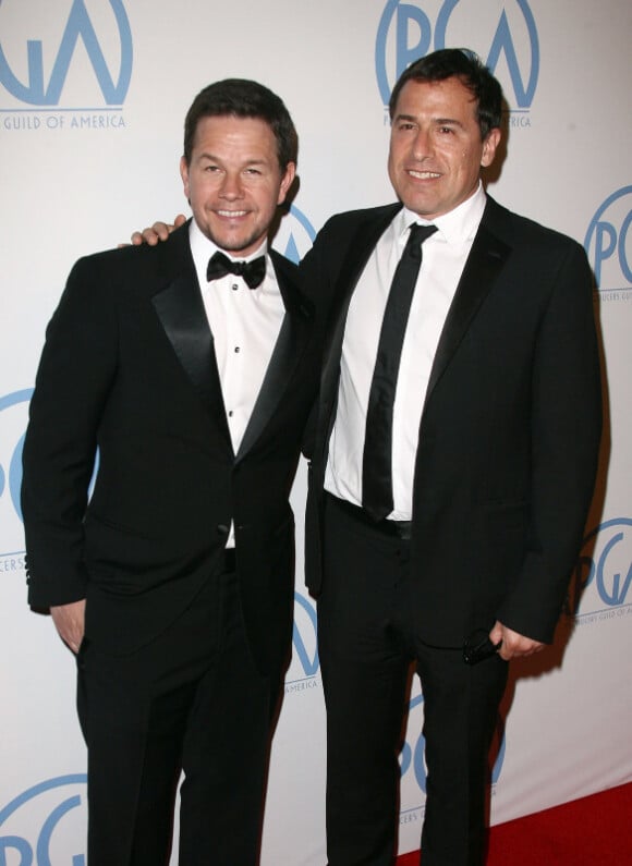 Mark Wahlberg et David O. Russell, en janvier 2011 à Los Angeles.
