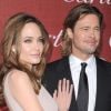 Angelina Jolie et Brad Pitt lors du festival de cinéma de Palm Springs à Los Angeles le 7 janvier 2012